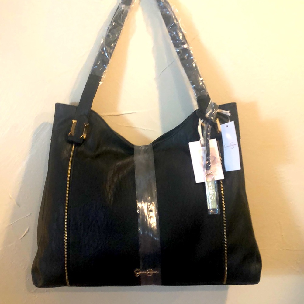 Jessica Simpson McKenzie color Meteorite shoulder bag
